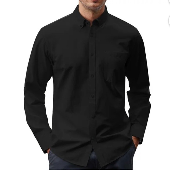 gents bliss Other - NWT GENTS BLISS Long Sleeve Mens Dress Shirts Casual Button Solid Oxford, Pocket